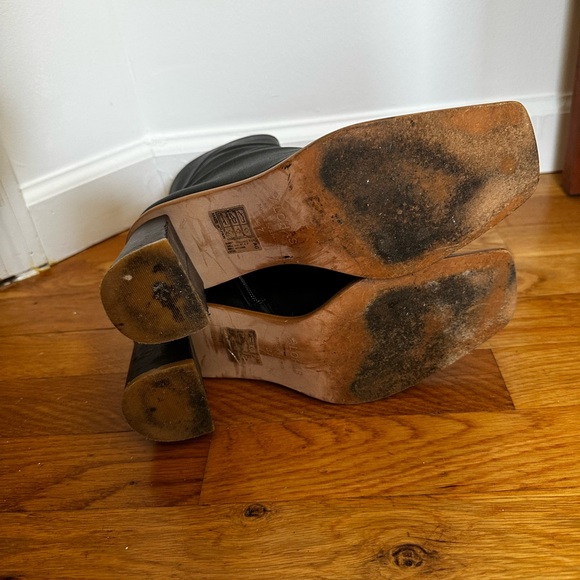 Alohas West Dark Gray Vegan Leather Boots - Picture 9 of 9